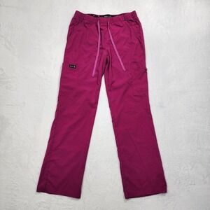 Koi Basics Pants Womens S Regular Pink Holly 8-Pocket Stretch Cargo Scrubs